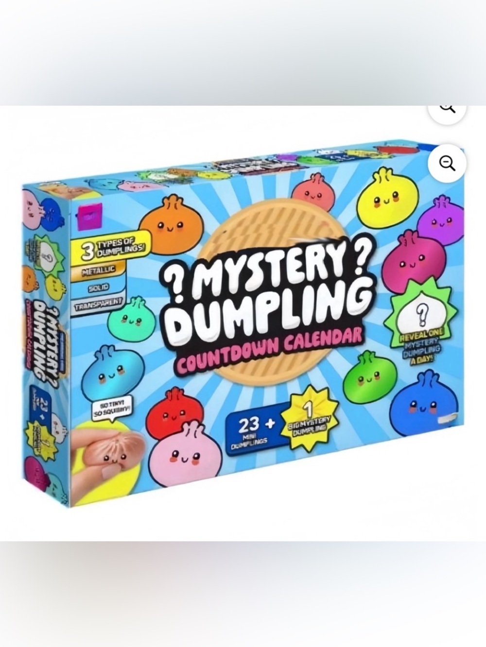 RARE! 24 mini dumplings! Mystery Dumpling Countdown Calendar - Blue